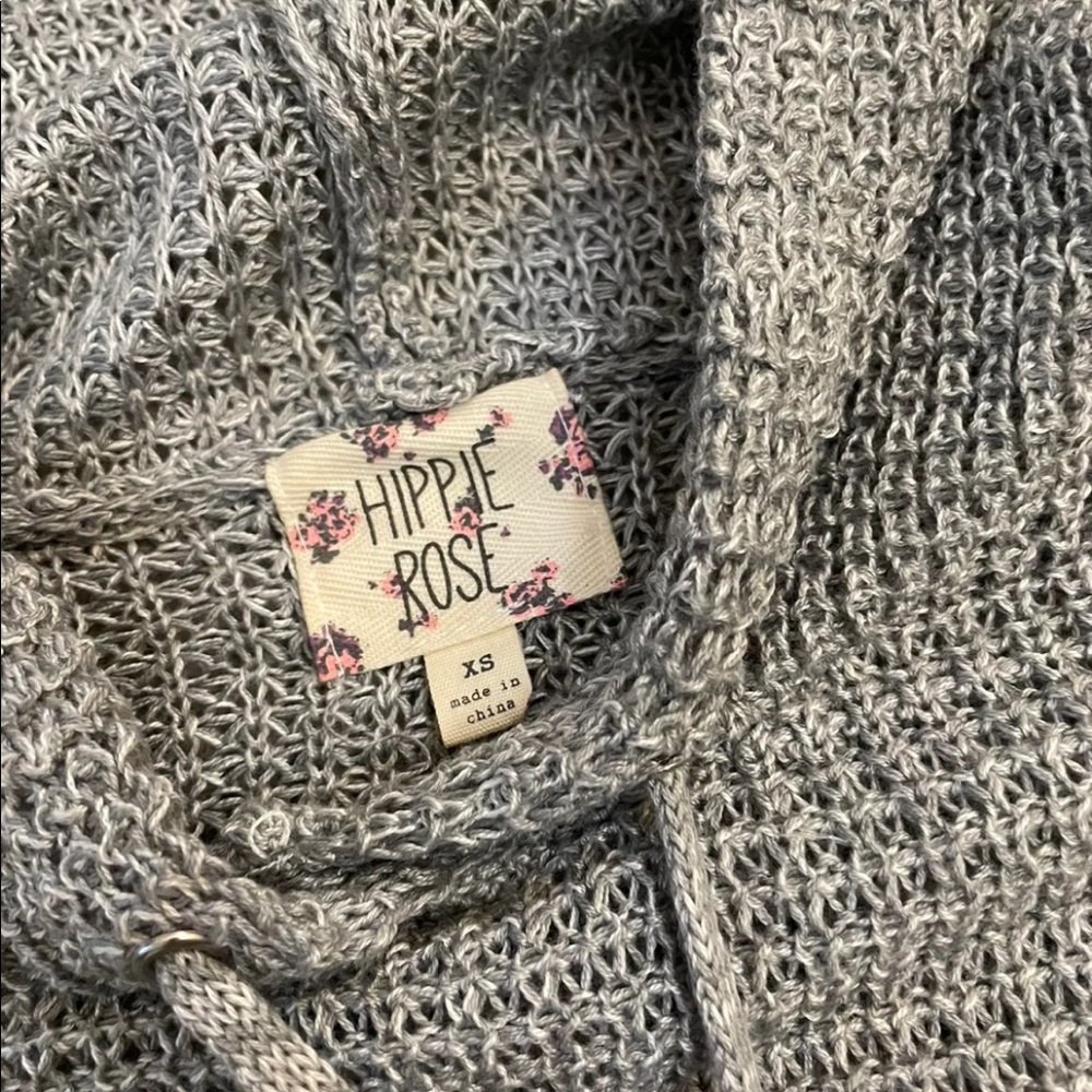 🌸4 for $25🌸 Grey Knit Hoodie - Picture 2 of 2